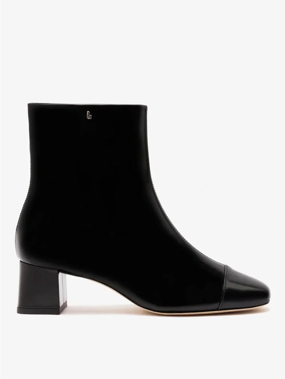 NWOT Larroudé Mini Edie Boot In Black Box Leather size 11